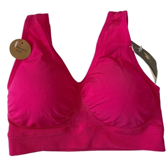 NWT Wacoal B-Smooth Fuchsia Wire Free Bralette, Band Size 34 - Picture 4 of 6